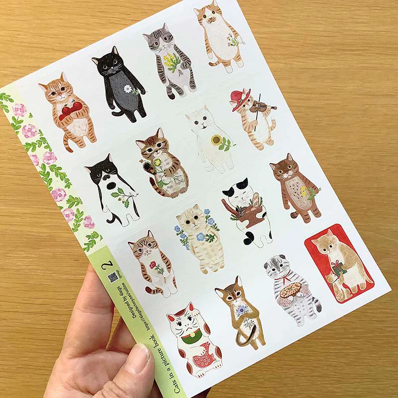 4Legs | Pegatinas Cat In Picture Book #2