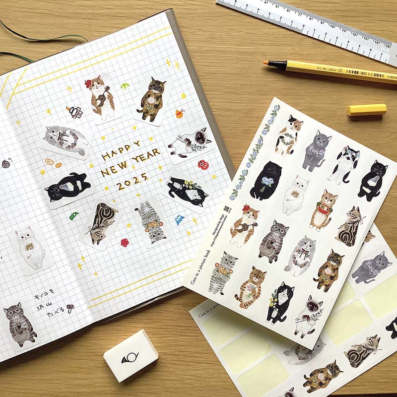 4Legs | Pegatinas Cat In Picture Book - Image 2