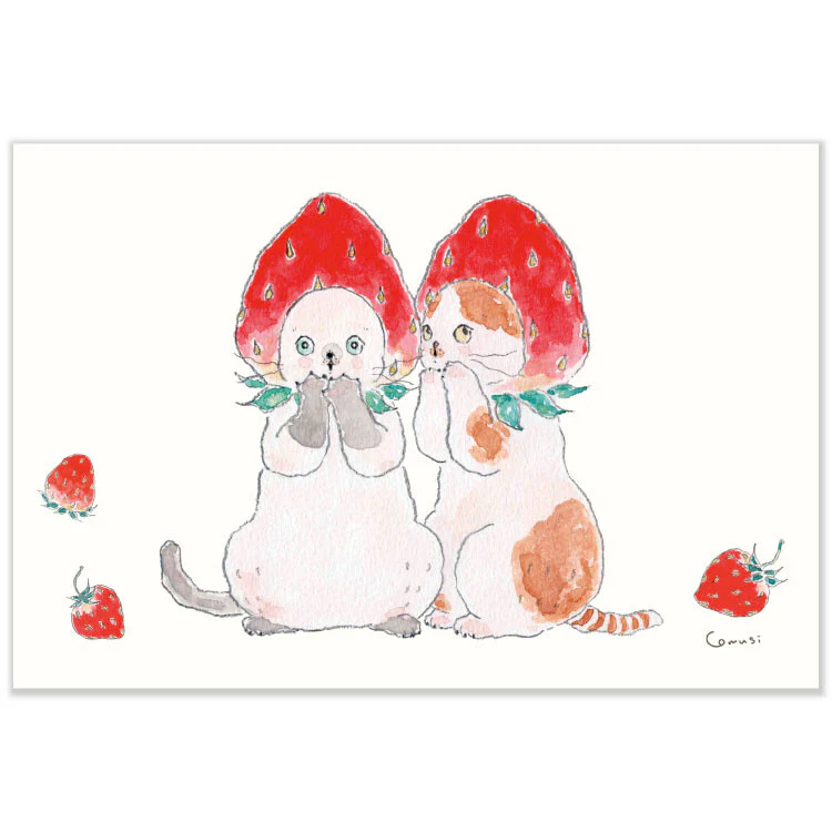 Active | Postal Tocorocomugi Strawberry Kitten