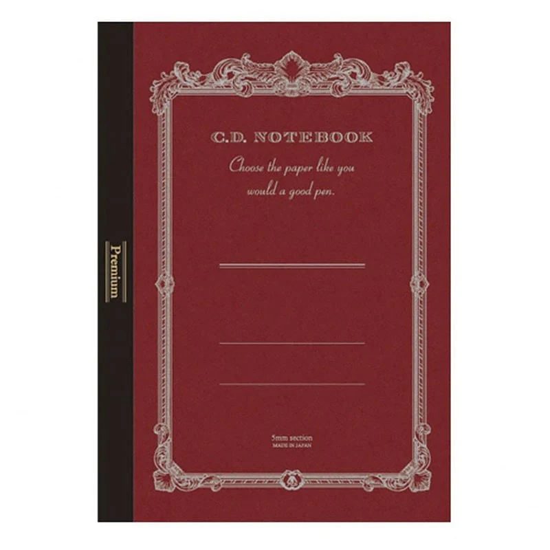 Apica | Cuaderno Premium A5 Silky Red (Cuadros) - Image 3