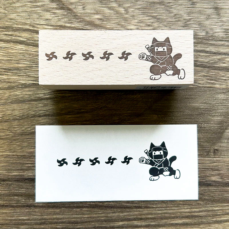 Arte CO | Sello Ninja Cat Shuriken