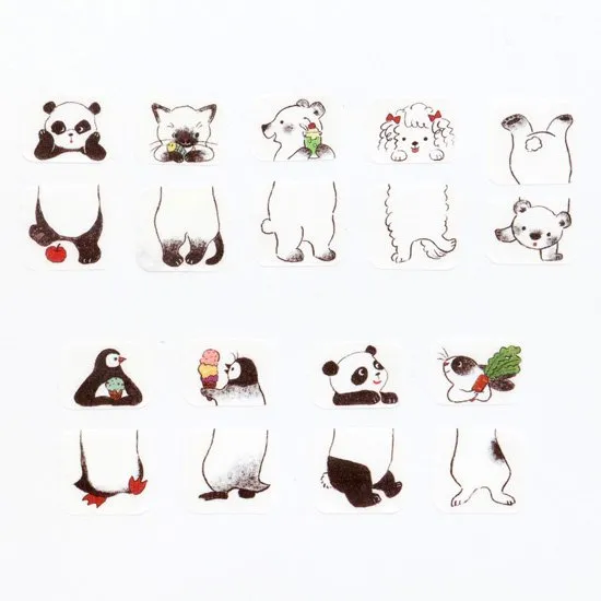 Bande | Pegatinas en Rollo Black And White Sandwich - Image 3