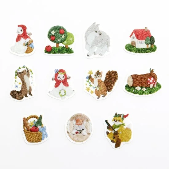 Bande | Pegatinas en Rollo Embroidery Red Hood Forest - Image 3