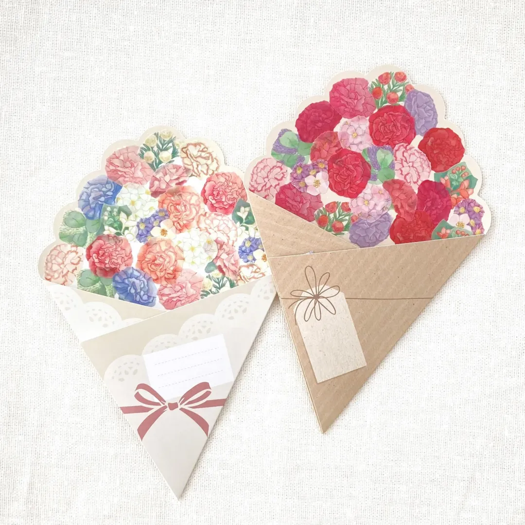 Bande | Pegatinas en Rollo Pink Carnation Bouquet - Image 4