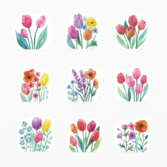 Bande | Pegatinas en Rollo Tulip Field Kalo - Image 2