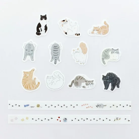 Bande | Pegatinas en Rollo y Washi Tape Lazy Neko - Image 2