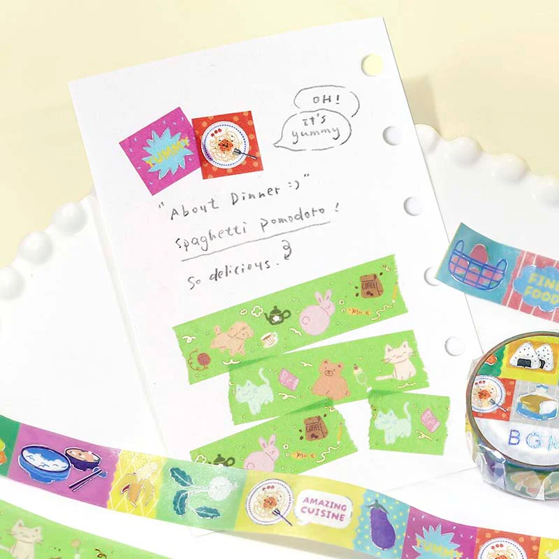 BGM | Foil Animal Carnival Washi Tape - Image 3