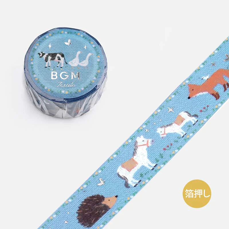BGM | Foil Embroidery Ribbon Ranch Story Washi Tape
