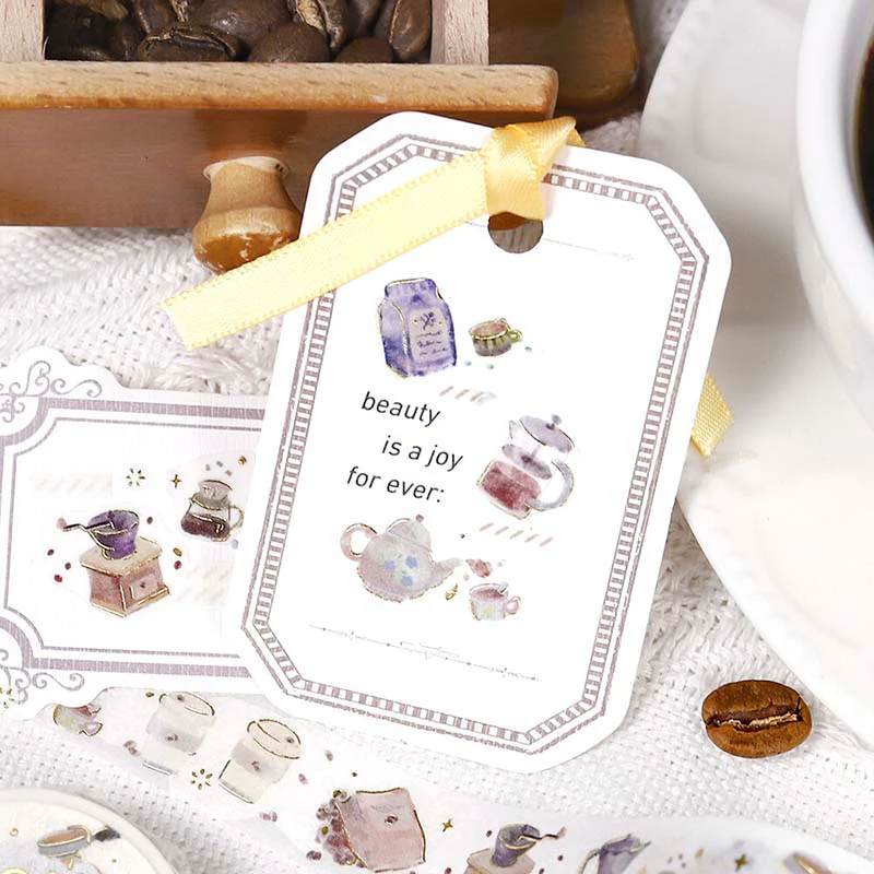 BGM | Foil Enjoy Cafe Washi Tape - Image 3