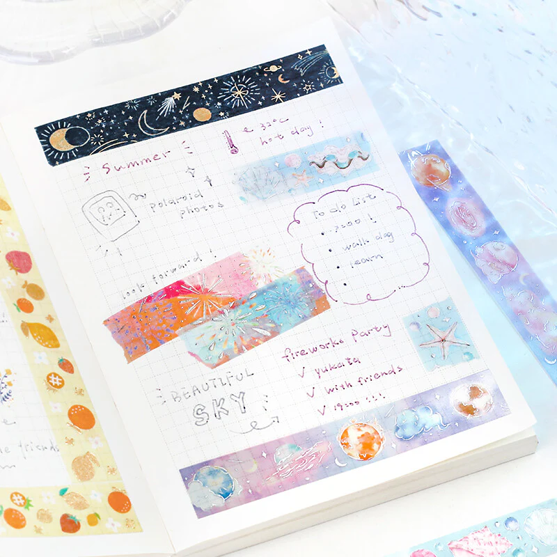 BGM | Foil Little Cosmo Washi Tape - Image 4