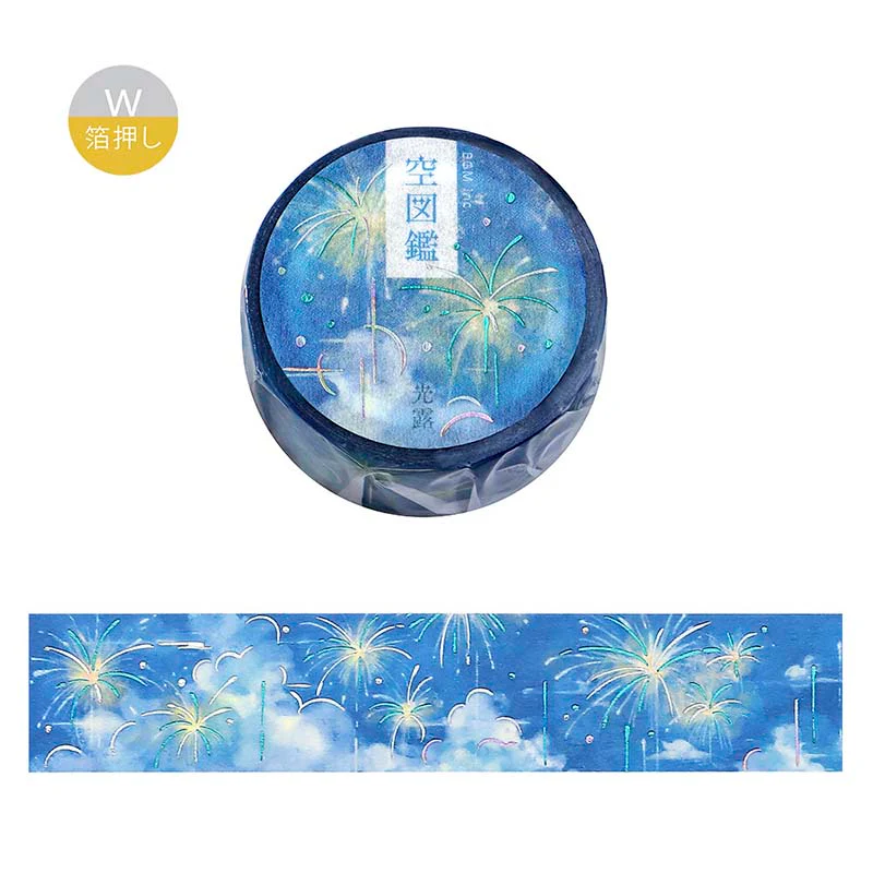 BGM | Foil Sky Illustrated Book Dew Light Washi Tape