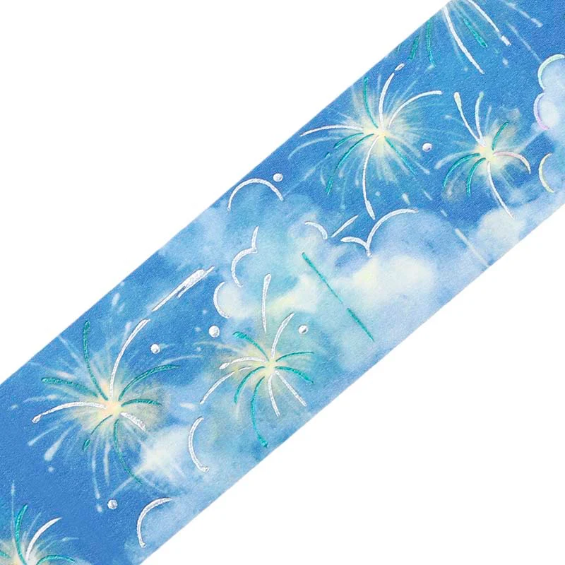 BGM | Foil Sky Illustrated Book Dew Light Washi Tape - Image 2