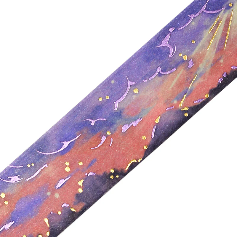 BGM | Foil Sky Illustrated Book Evening Dusk Washi Tape - Image 2