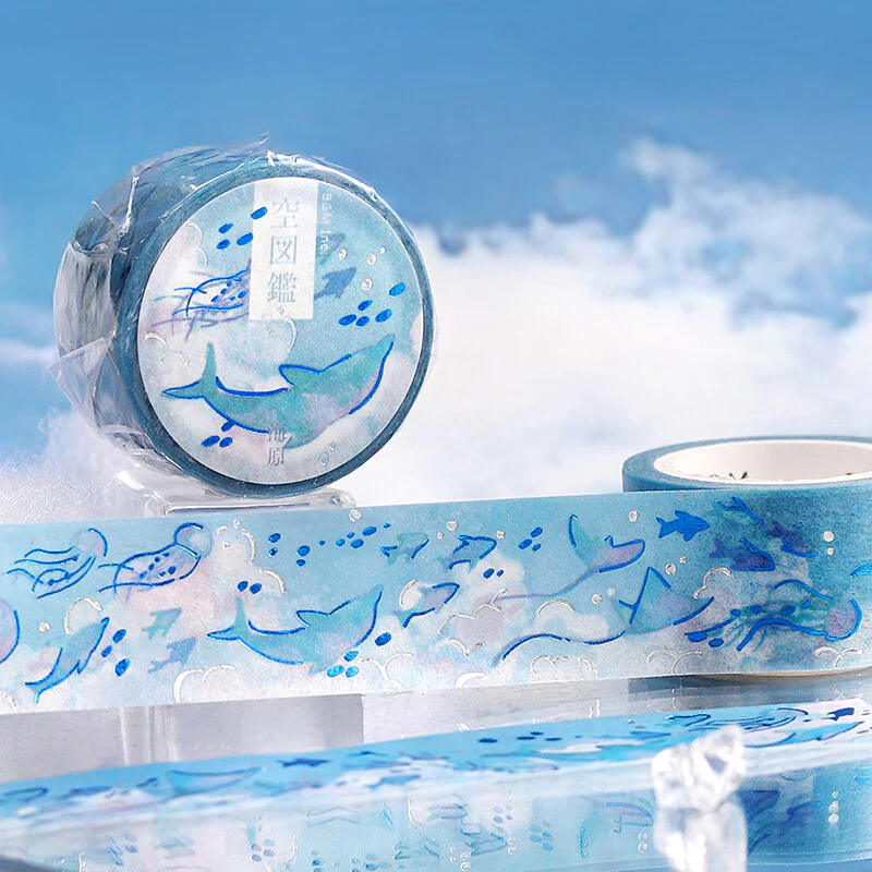 BGM | Foil Sky Illustrated Book Ocean Washi Tape - Image 3