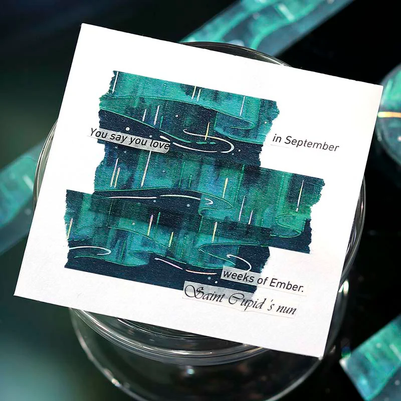 BGM | Foil Sky Illustrated Book Polar Light Washi Tape - Image 3