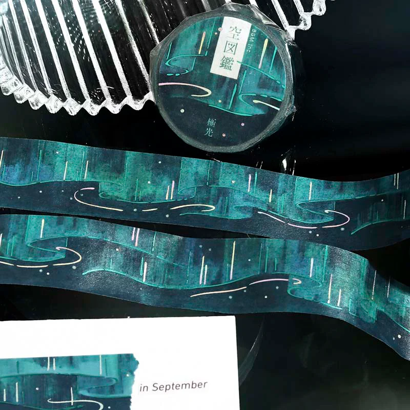 BGM | Foil Sky Illustrated Book Polar Light Washi Tape - Image 4