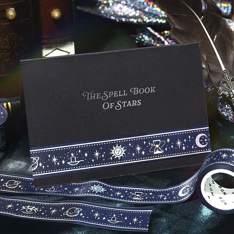 BGM | Foil Stellar Grimoire Washi Tape Blue - Image 4