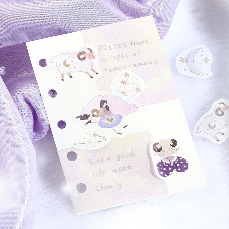 BGM | Pegatinas Constellation Girls Aquarius Pisces Aries - Image 6