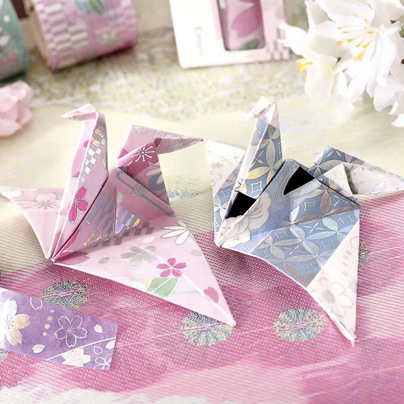 BGM | Set de Washi Tapes Kimono Colors Cherry Blossoms - Image 3