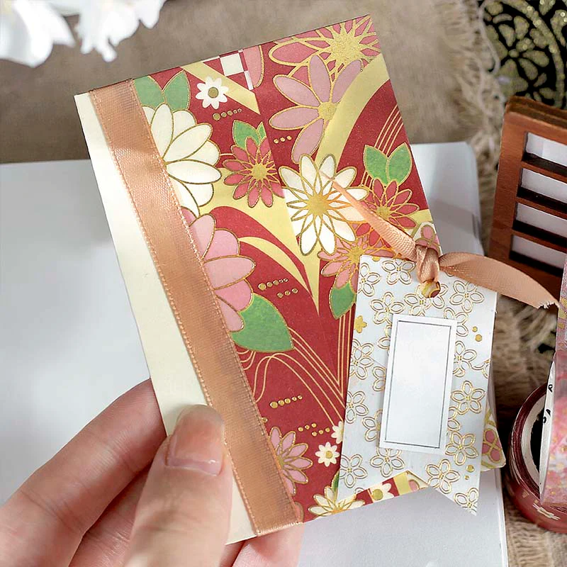BGM | Set de Washi Tapes Kimono Colors Crimson Blossom - Image 3