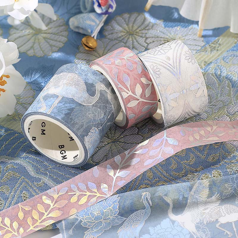 BGM | Set de Washi Tapes Kimono Colors Pale Blue - Image 4