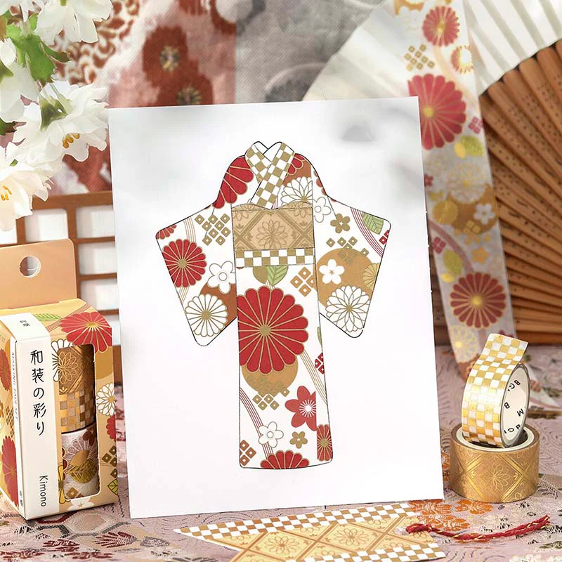 BGM | Set de Washi Tapes Kimono Colors Splendid - Image 5