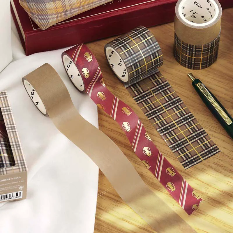BGM | Set de Washi Tapes School Colors Caramel - Image 3