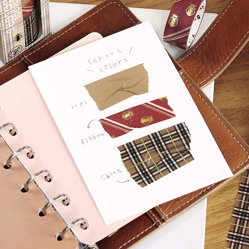 BGM | Set de Washi Tapes School Colors Caramel - Image 4
