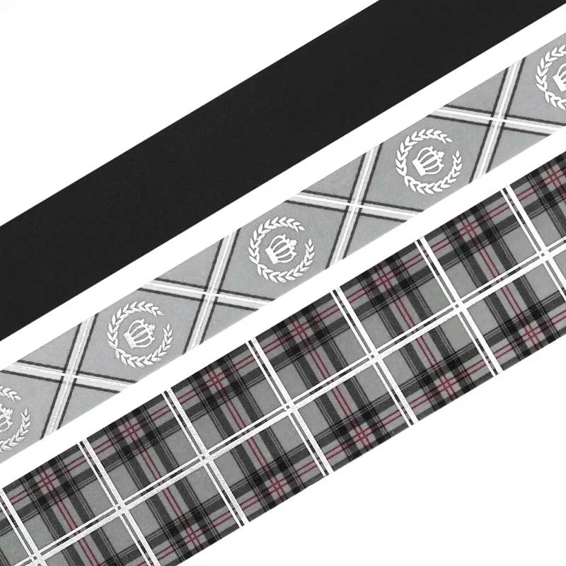 BGM | Set de Washi Tapes School Colors Gray - Image 2