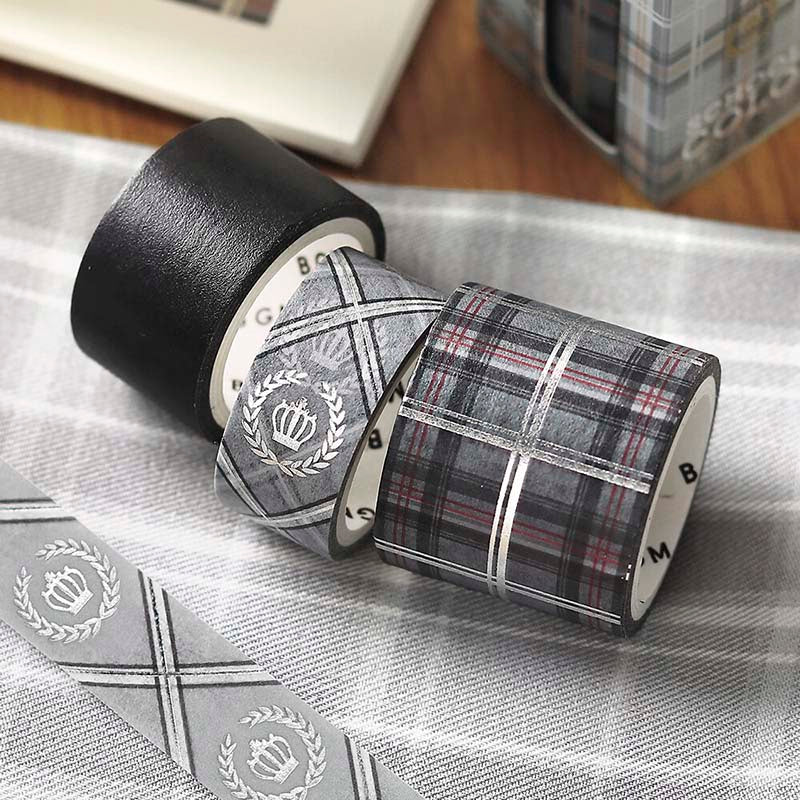 BGM | Set de Washi Tapes School Colors Gray - Image 4