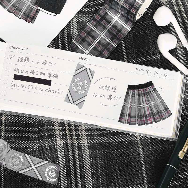 BGM | Set de Washi Tapes School Colors Gray - Image 5