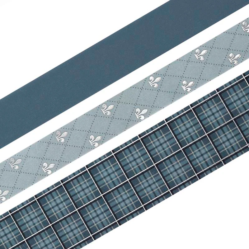 BGM | Set de Washi Tapes School Colors Smoke Blue - Image 2