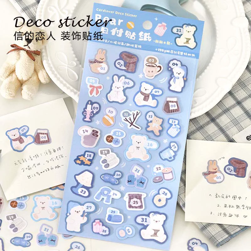 Card Lover | Pegatinas Bears Polka Blue - Image 3