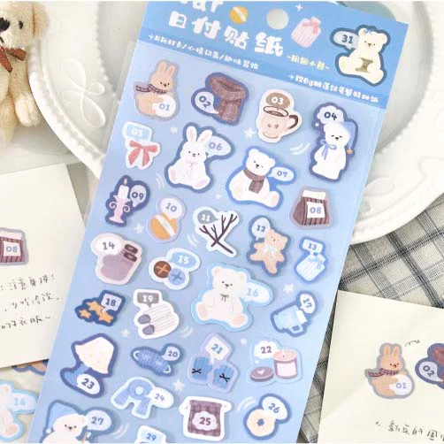 Card Lover | Pegatinas Bears Polka Blue - Image 5
