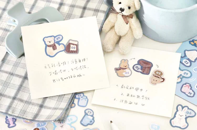 Card Lover | Pegatinas Bears Polka Blue - Image 6