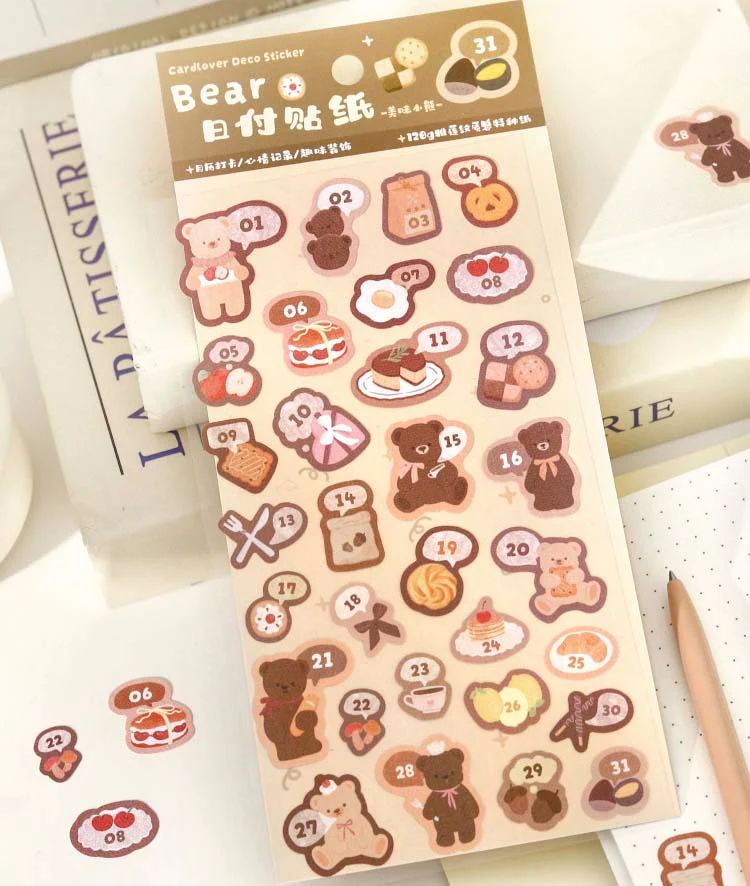 Card Lover | Pegatinas Bears Polka Brown - Image 4