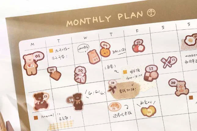Card Lover | Pegatinas Bears Polka Brown - Image 5