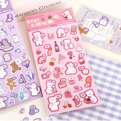 Card Lover | Pegatinas Bears Polka Pink - Image 3