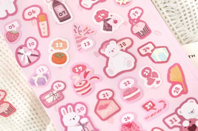 Card Lover | Pegatinas Bears Polka Pink - Image 4