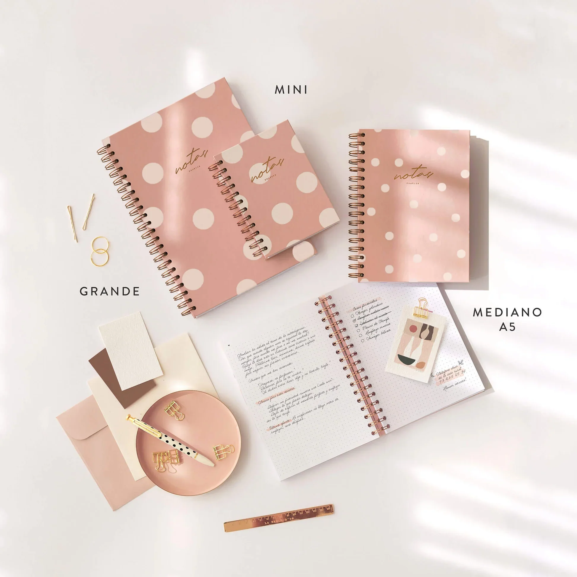 Charuca | Cuaderno Mini Dusty Pink (Puntos) - Image 4