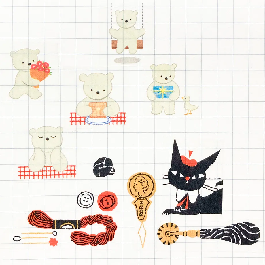 Cozyca | Kuroneko Design Washi Tape Sewing - Image 7