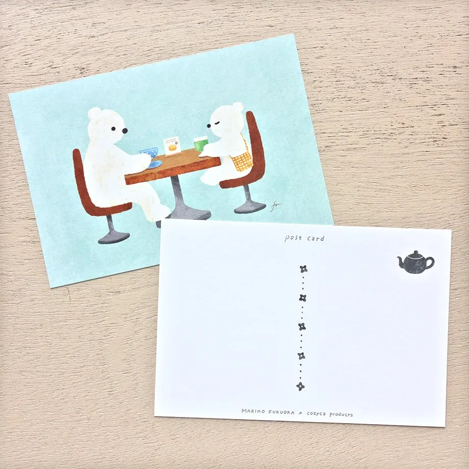 Cozyca | Postal Mariko Fukuoka Tea Time D - Image 2