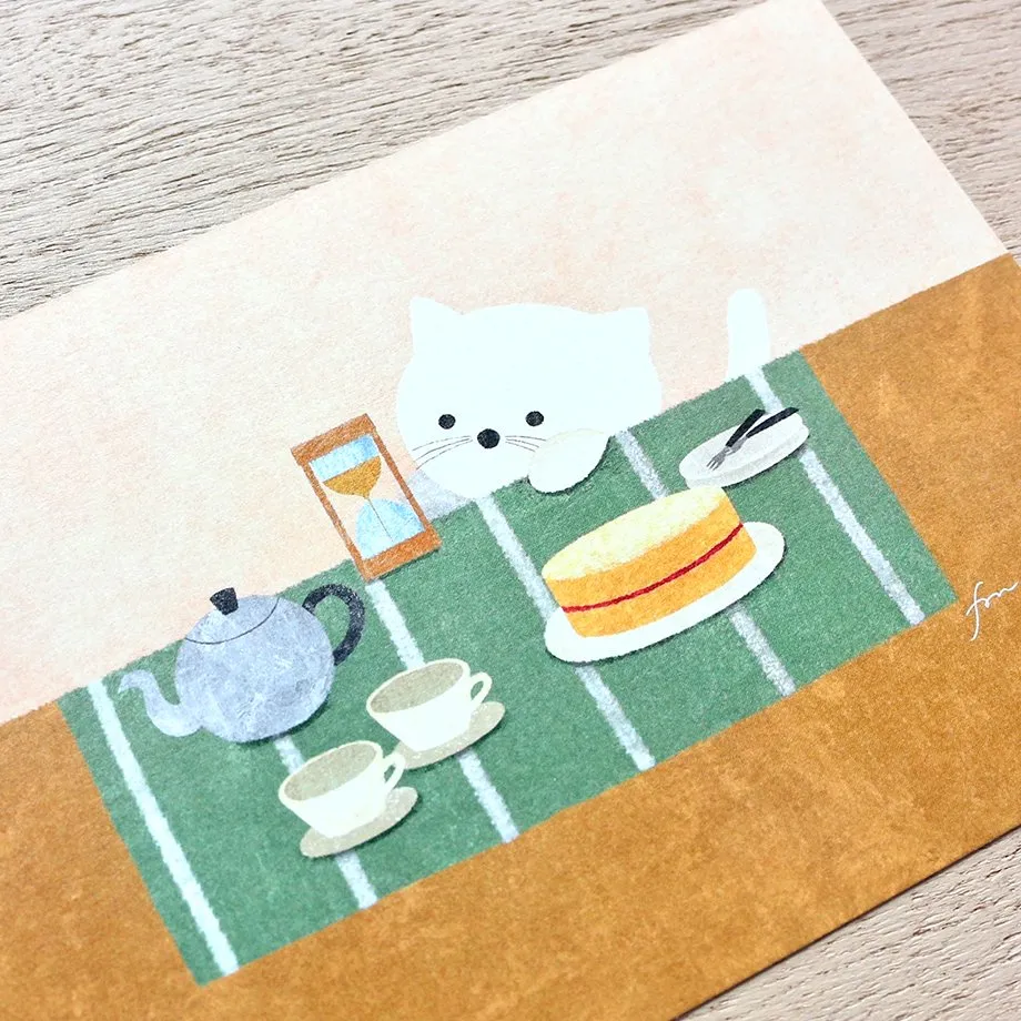 Cozyca | Postal Mariko Fukuoka Tea Time E - Image 2