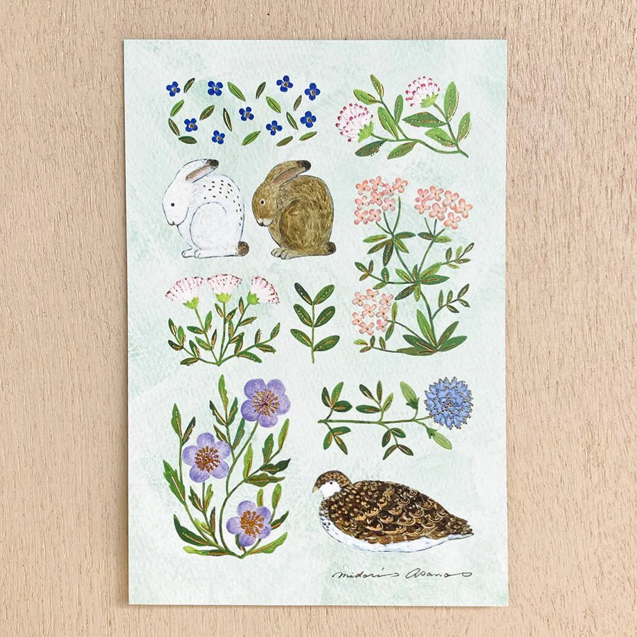 Cozyca | Postal Midori Asano Fleur