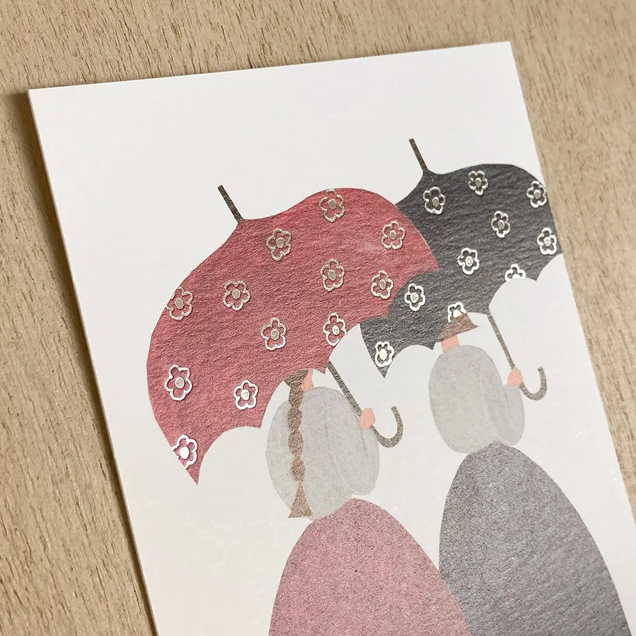 Cozyca | Postal Necktie Floral Umbrella - Image 2