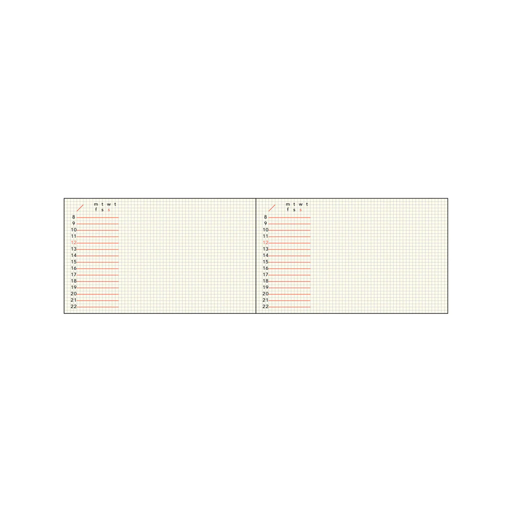 Daigo | Cuaderno Planificador Horizontal 15" Gray (Cuadros) - Image 2