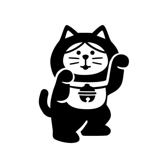 Decole | Sello Fukumono Maneki Neko Black - Image 2
