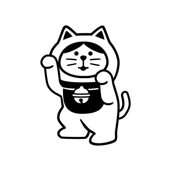 Decole | Sello Fukumono Maneki Neko White - Image 2