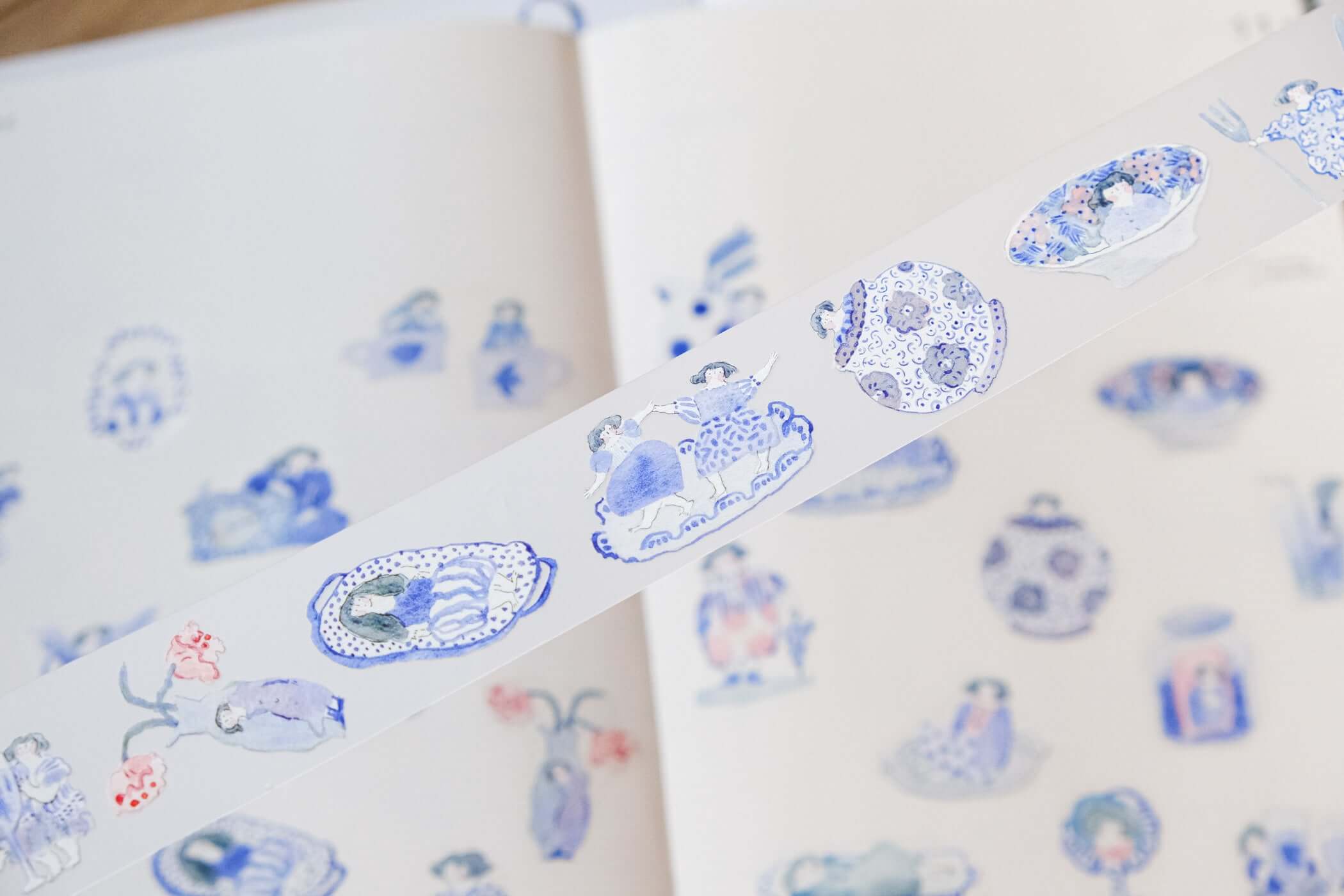 Dodolulu | PET Tape Blue and White - Image 2
