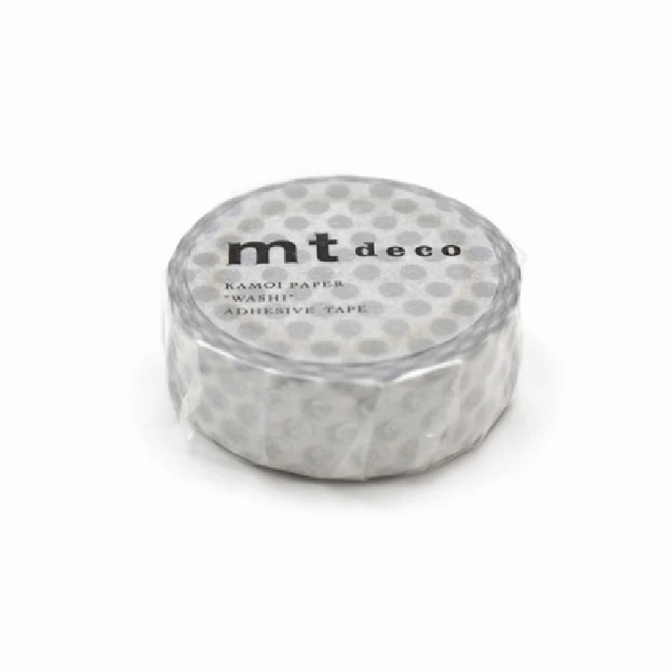 MT Masking Tape | Dot Silver Washi Tape - Image 2